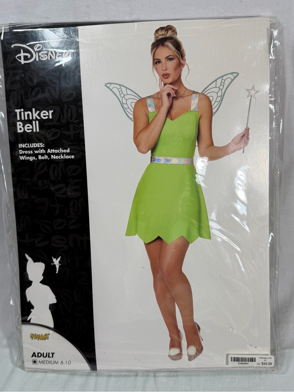 Disney Tinker Bell Costume Adult Size Medium Complete